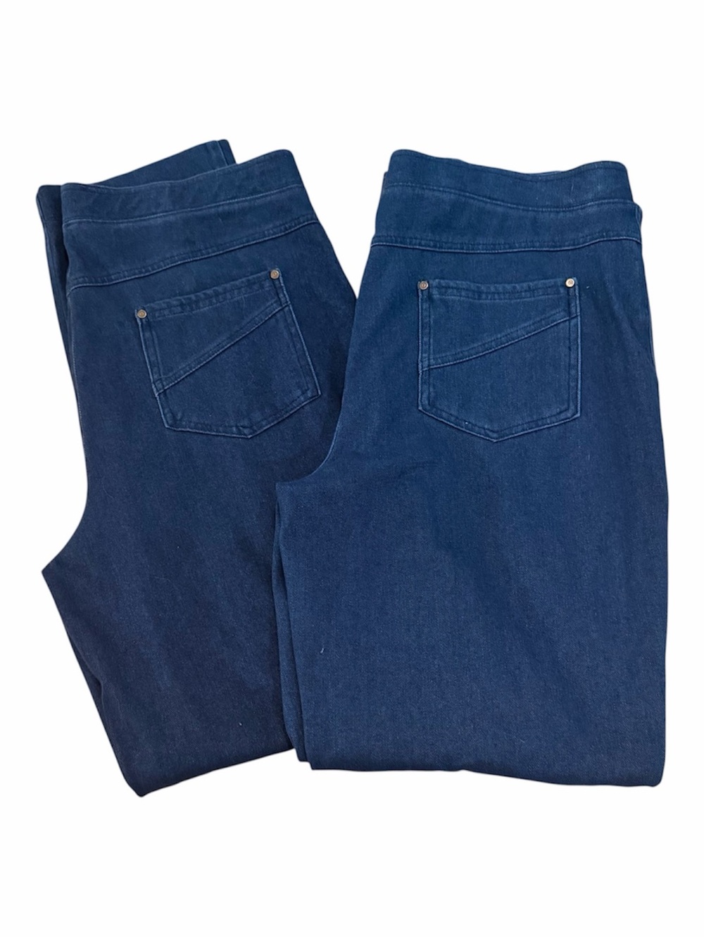 Women's Stretch Pull-On Leggings Jeans in Blue Links size M